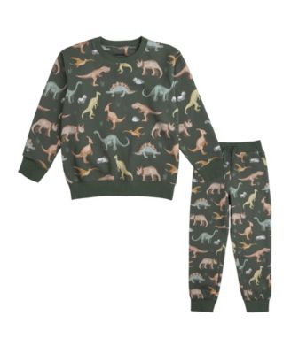 Baby Boys Dinosaurs Rock Sweatshirt and Jogger Set