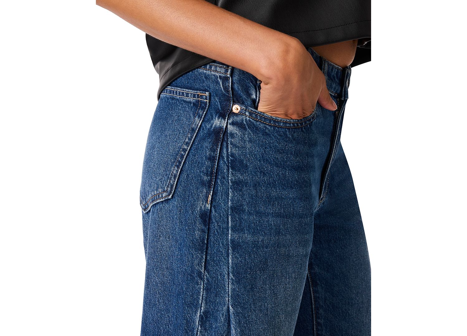 Women's Goldie Jean Mid-Rise Wide-Leg Flare Jeans
