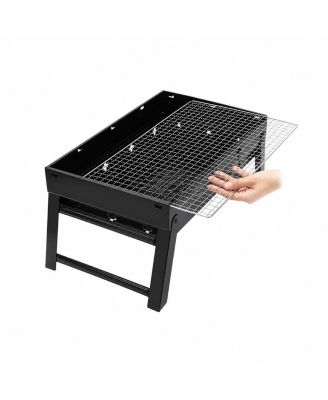 Foldable Portable Grill Stainless Steel Tabletop Outdoor Camping Picnic Barbecue