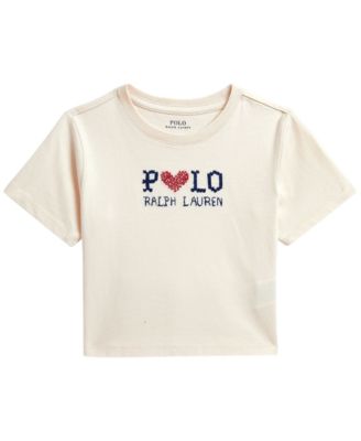 Girls' 2T-6X Logo Cotton Jersey T-Shirt