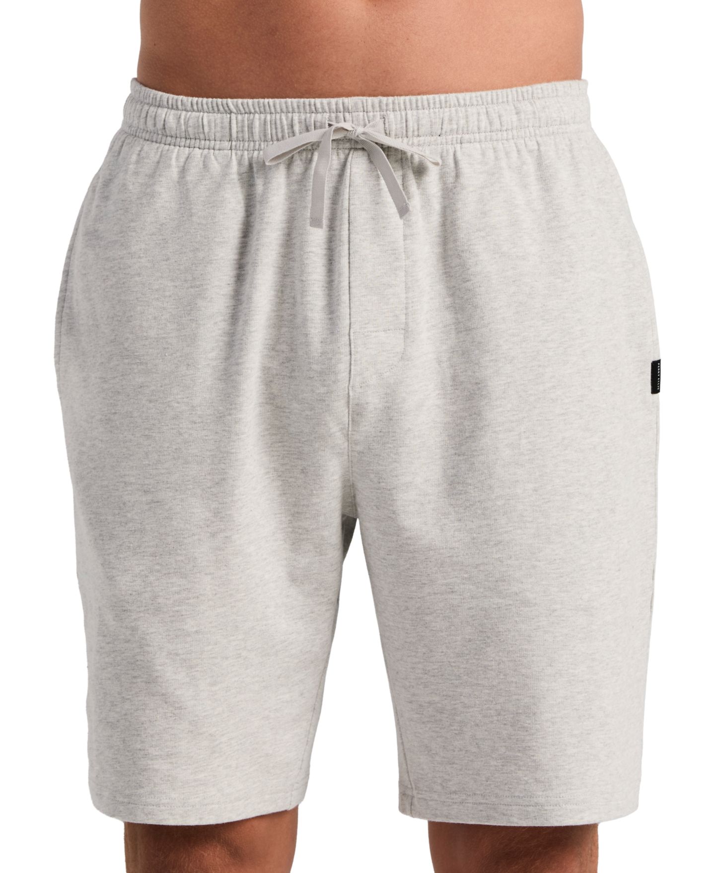 Пижамные шорты Drawstring для мужчин, махра — Perry Ellis Portfolio, цвет: Жемчужный синий меланжевый — фото 3