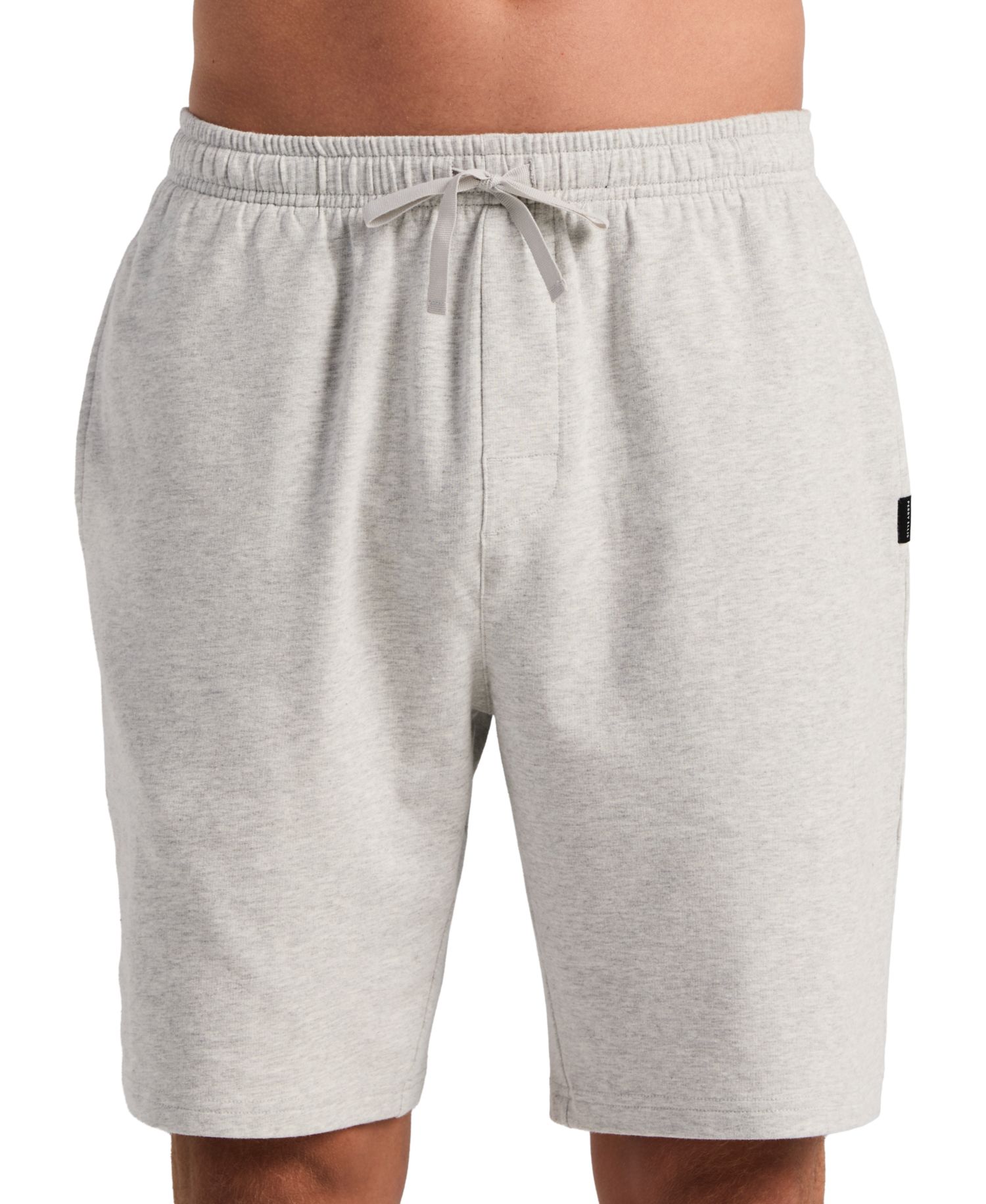 Men's French Terry Heathered Drawstring Waist Sleep Shorts