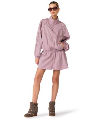 Women's Long-Sleeve Mock Neck Mini Dress