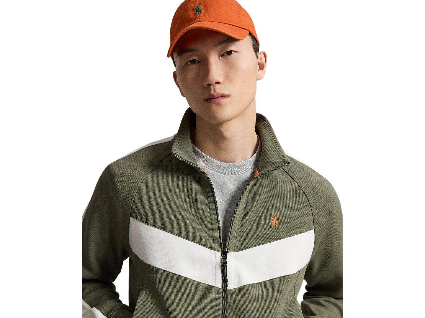 Мужская куртка Polo Ralph Lauren Double-Knit Track, цвет: Оливковый — фото 3