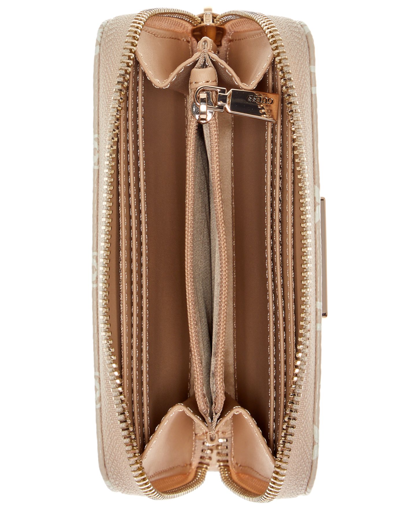 Женский кошелёк GUESS Stacey Zip Around Wallet, цвет: С принтом разноцветный — фото 3