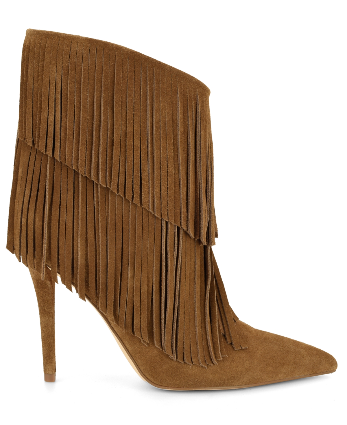 Nine West Women's Carbona Fringe Pointed Toe Stiletto Booties