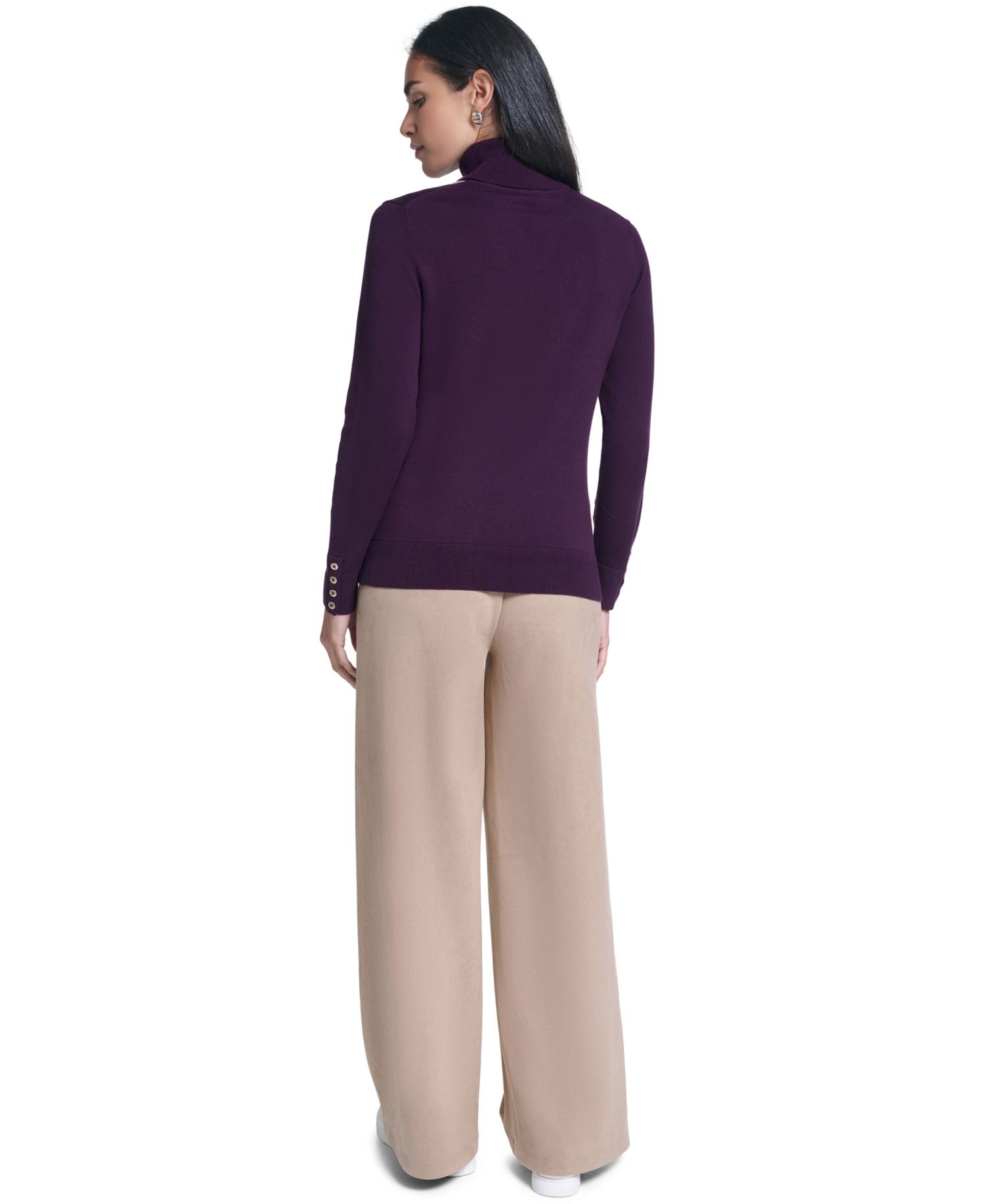 Women's Argyle Turtleneck Sweater