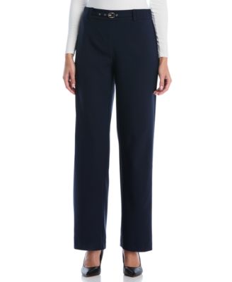 Petite Novelty Pull-On Wide-Leg High-Rise Pants