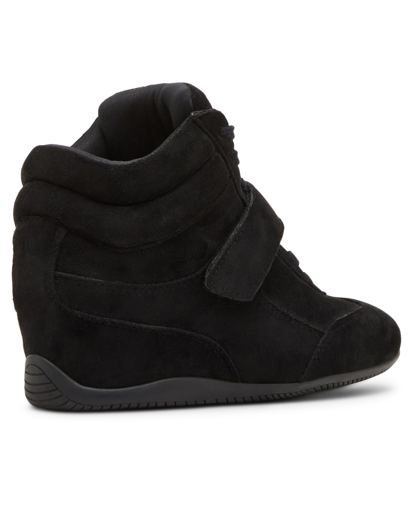 Женские кроссовки Madden Girl Bowiee Lace-Up Wedge, цвет: Чёрный — фото 7