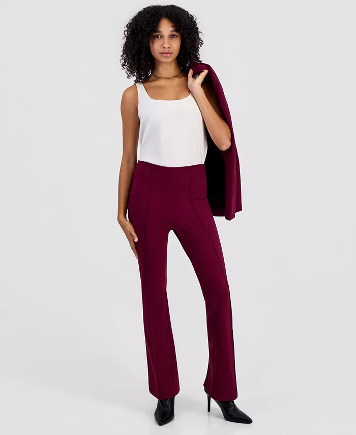 Women's Pull-on Flare Mid-Rise Pants - thumbnail 2
