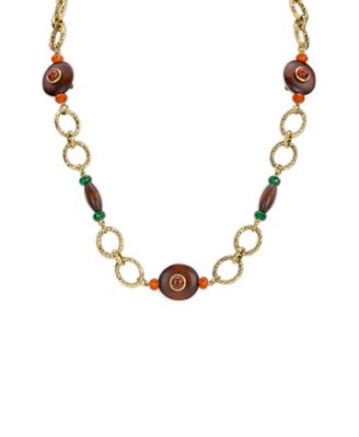 Gold-Plated Station Necklace