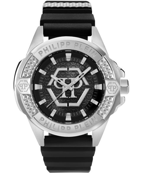 Мужские часы Philipp Plein Majesty Black Silicone Strap Watch 45mm
