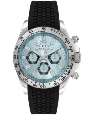 Nobile Men's Black Silicone Strap Watch 43mm