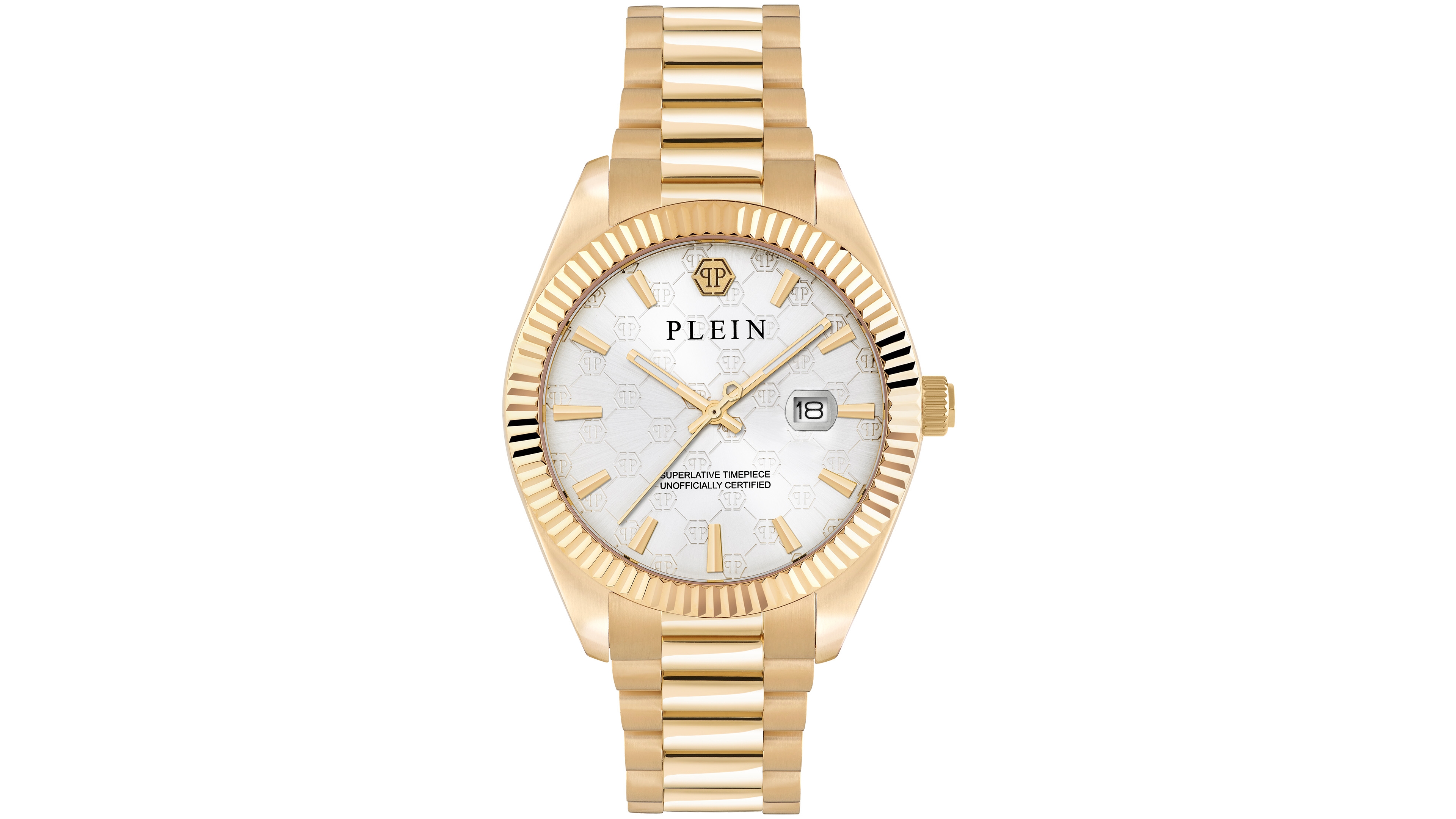 Philipp Plein Men's Ip Yellow Gold Stainless Steel Bracelet Watch 40mm