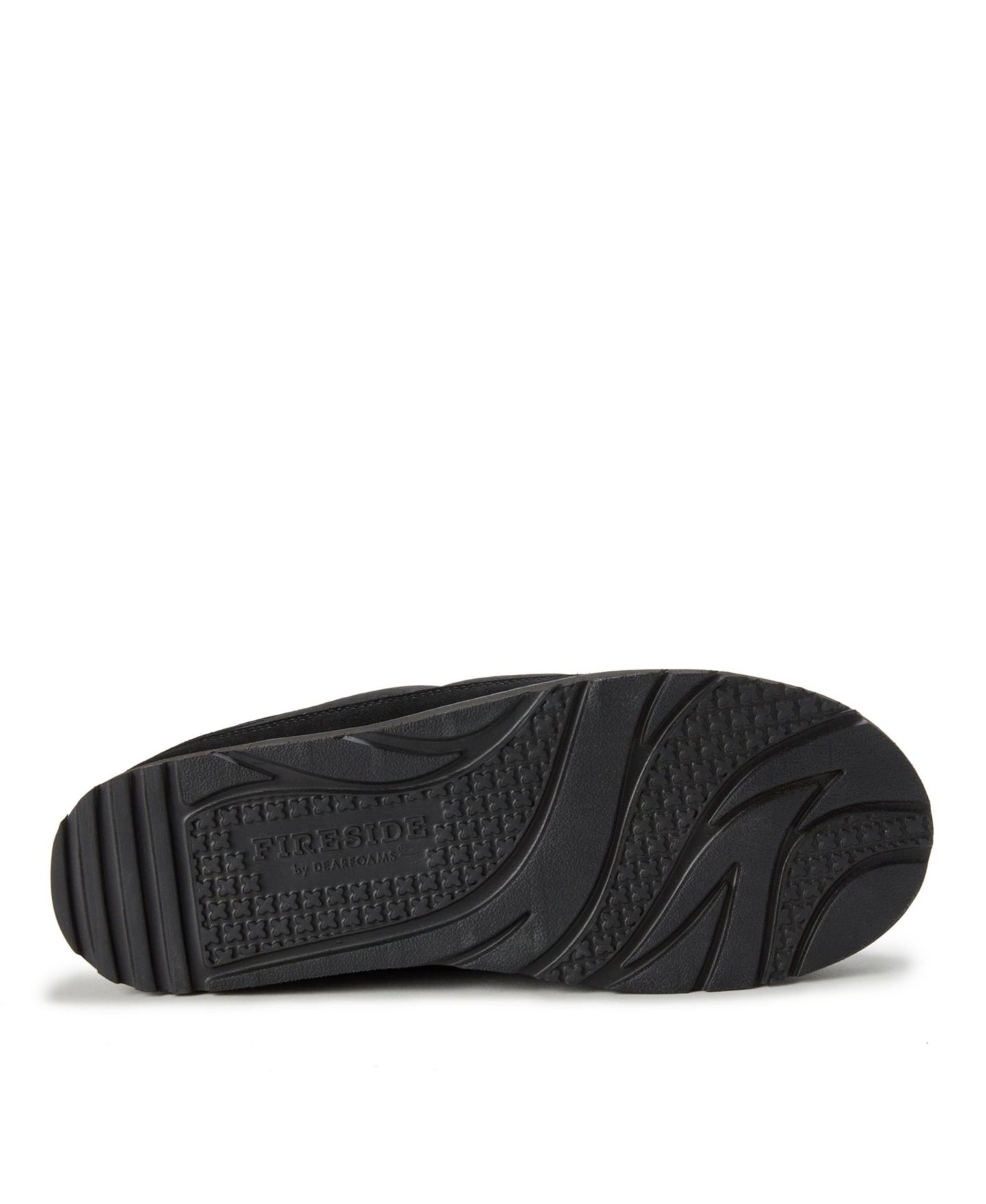 Мужские сабо Dearfoams Grafton Sport Nylon Puff Clog Water Repellent Slippers, цвет: Чёрный — фото 5