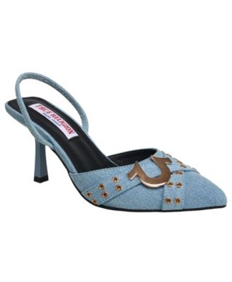 Women's Sade Metal Buckle Logo Heel