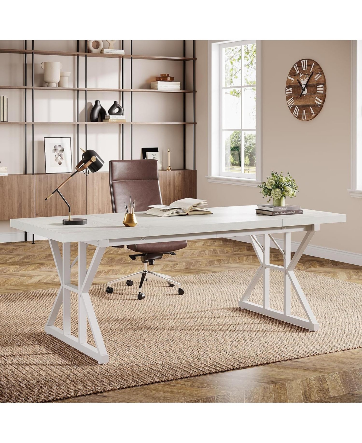 Tribesigns 70.86" Industrial Executive Desk