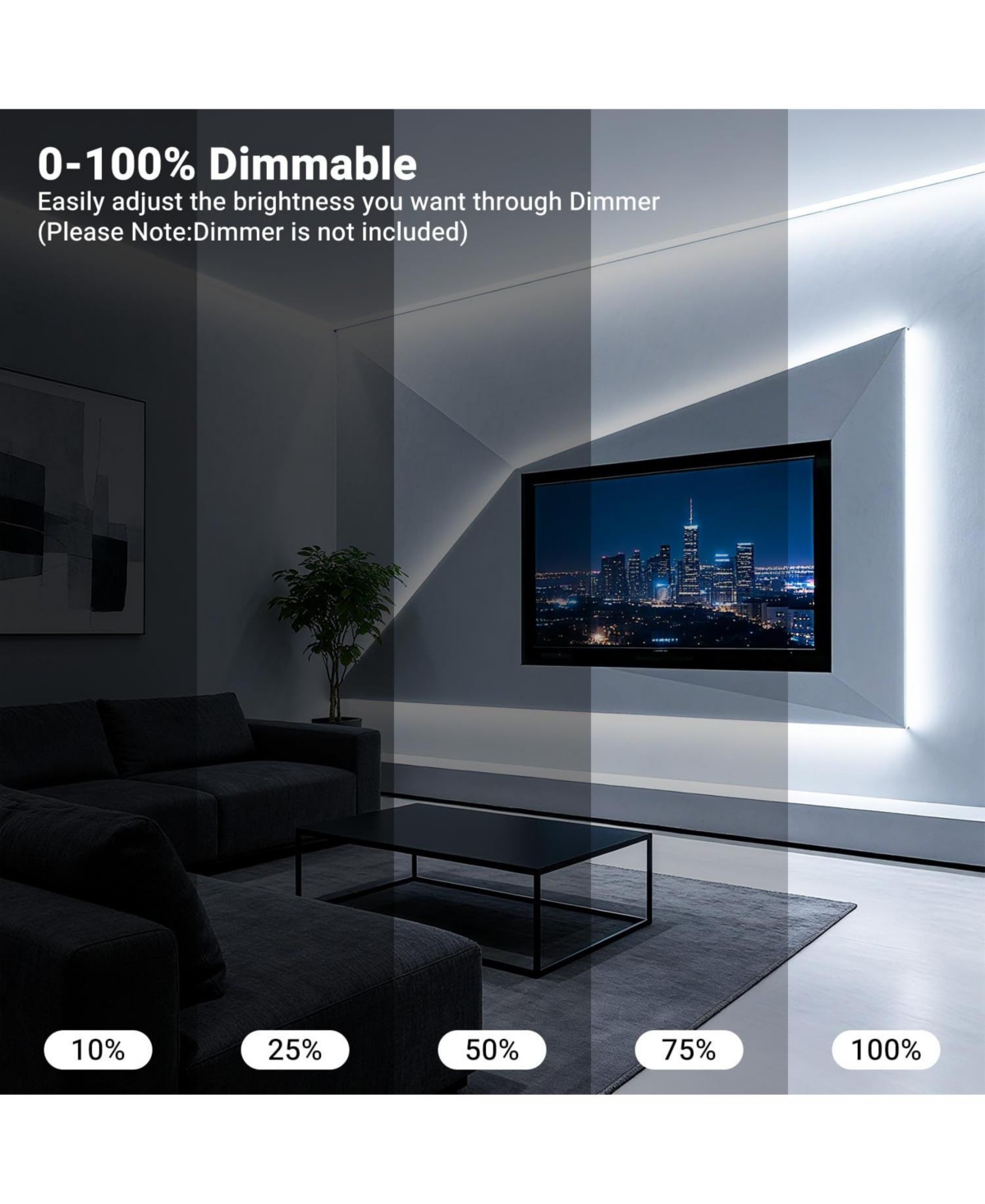 Lofree Dimmable Cob Led Flexible String Light