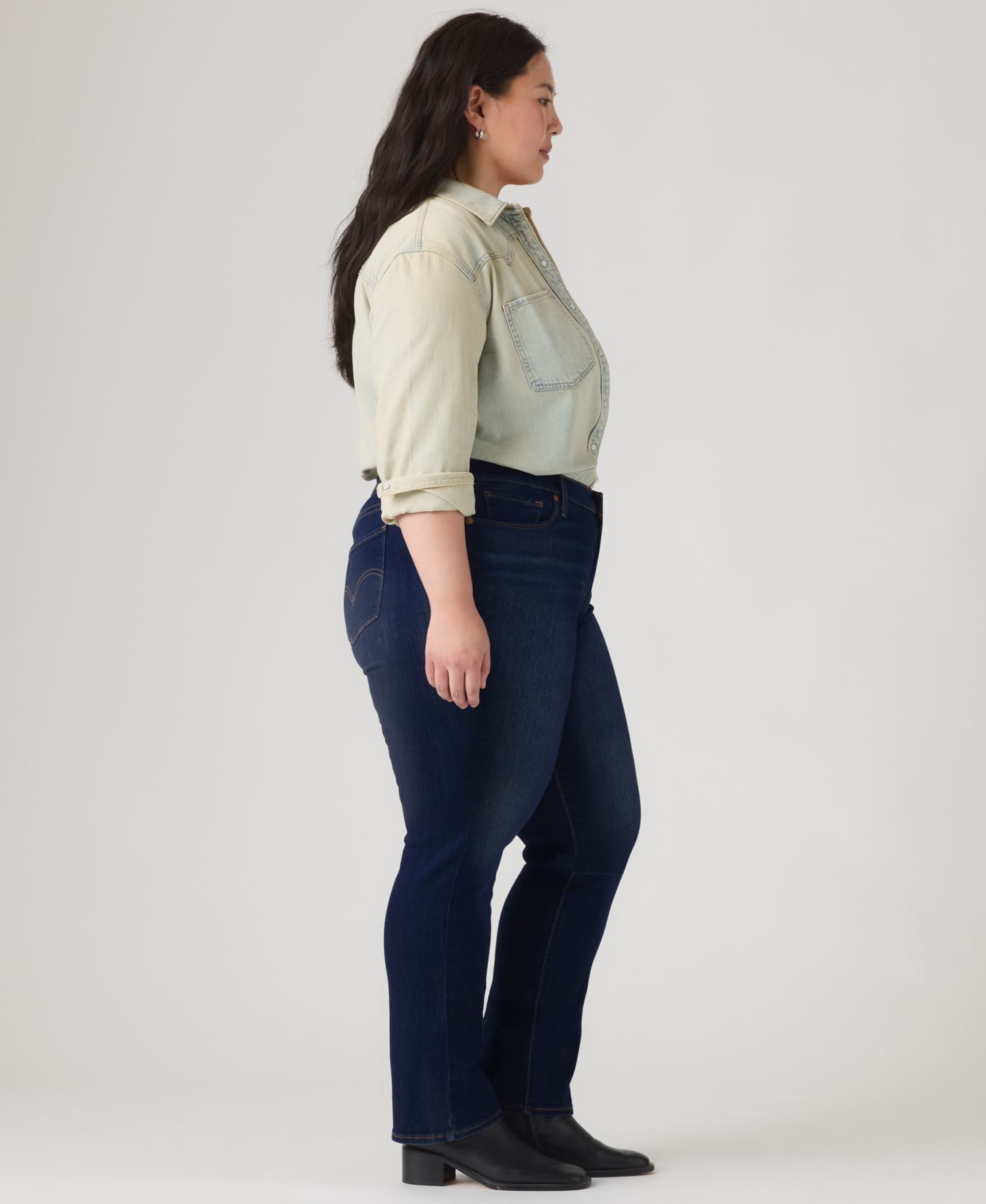 Trendy Plus Size Classic Straight Leg Jeans