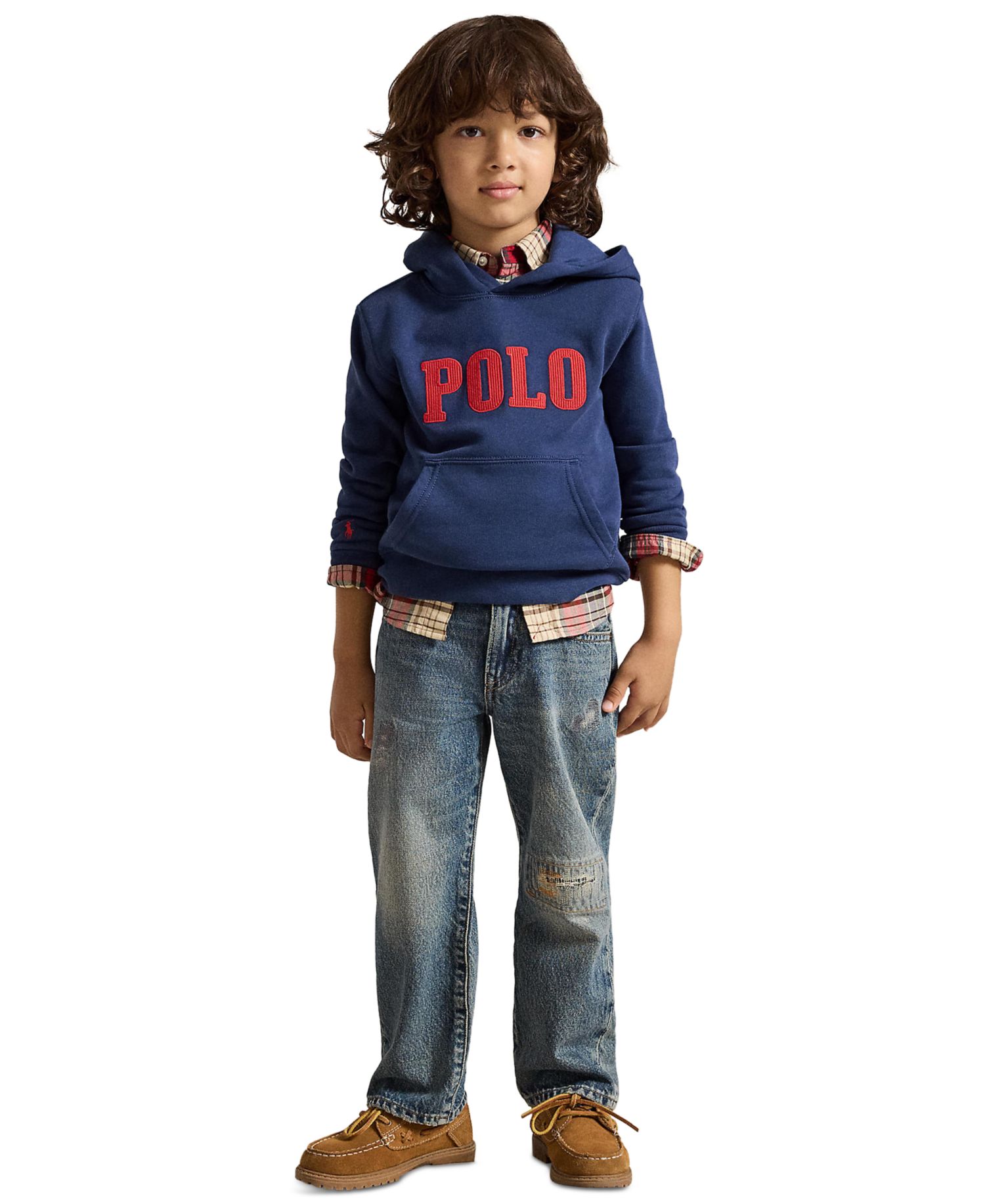 Boys' 2T-7 Logo Fleece Hoodie