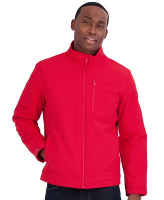 Men's Sherpa Lined Softshell Stand Collar Jacket