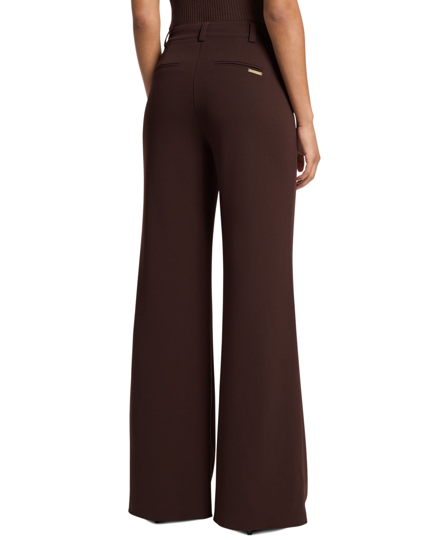 Женские брюки Michael Kors High-Waisted Bootcut, цвет: Шоколадный — фото 3