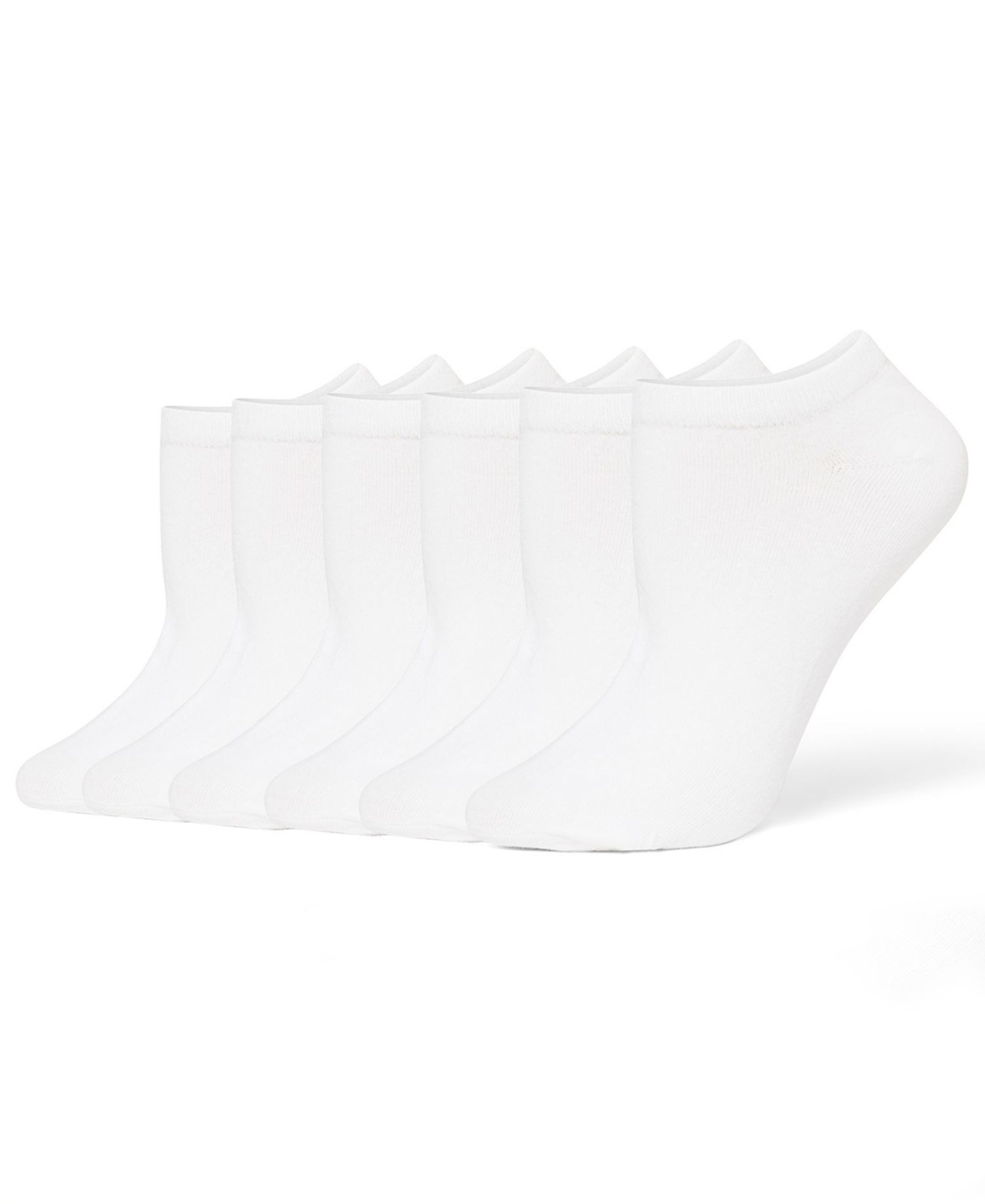 Women's 6 Pack Cotton No Show Socks U6421