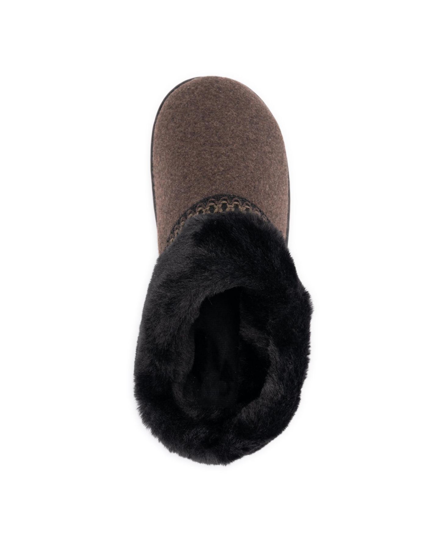 Женские тапочки MUK LUKS Neira Faux Wool Clog Slippers, цвет: Коричневый меланжевый — фото 8