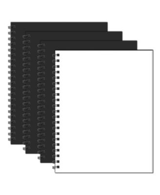 4 Pack Hardcover Spiral Notebooks College Thick Paper For School Office