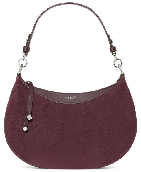 Женская сумка kate spade new york Liv Medium Suede Shoulder, цвет: Ежевичный