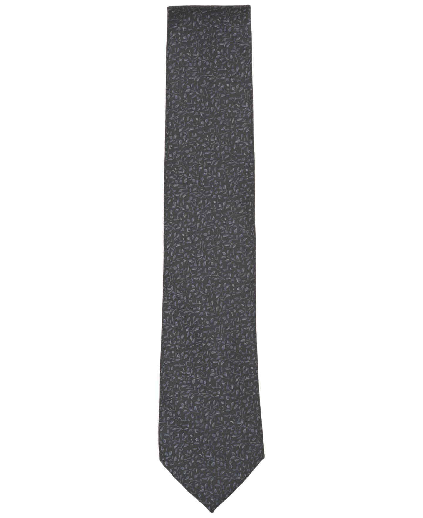 Мужской галстук Perry Ellis Portfolio Portman Floral Print Tie, цвет: Чёрный — фото 2