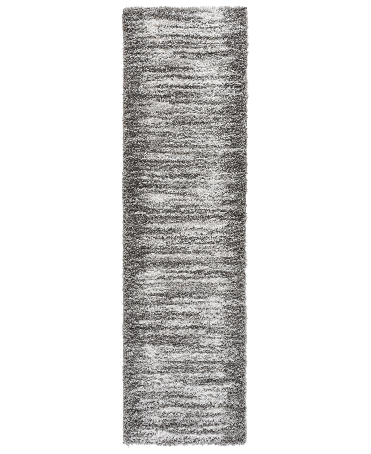 Safavieh Ravine Shag Rve360f 2'2"x8' Runner Area Rug In Gray
