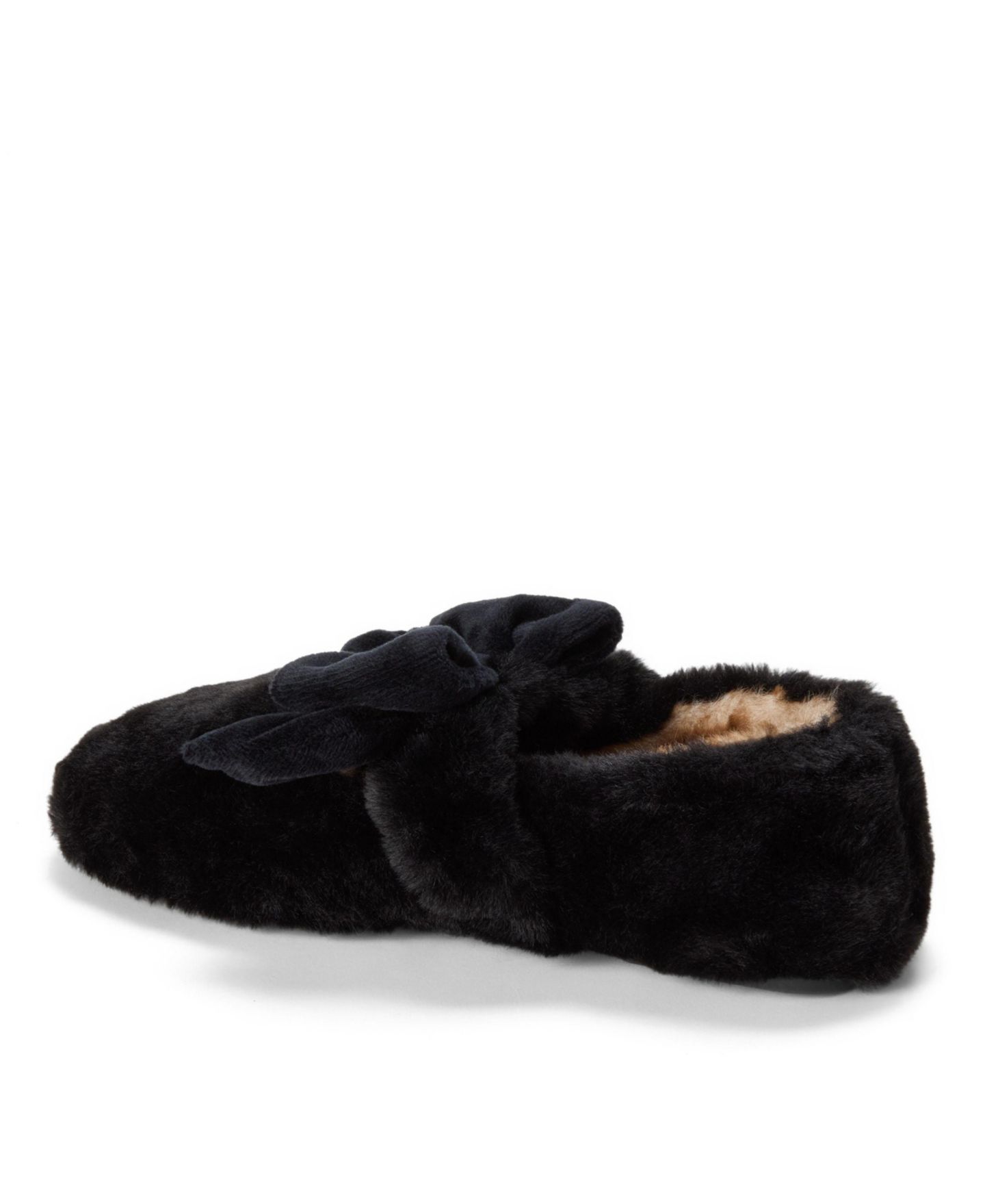 Женские тапочки Dearfoams Pennie Maryjane With Bow Slippers, цвет: Чёрный — фото 6