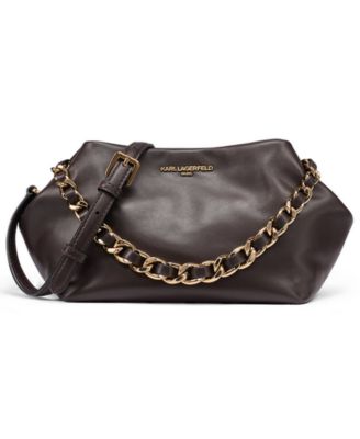 Giovanna Medium Leather Clutch Handbag