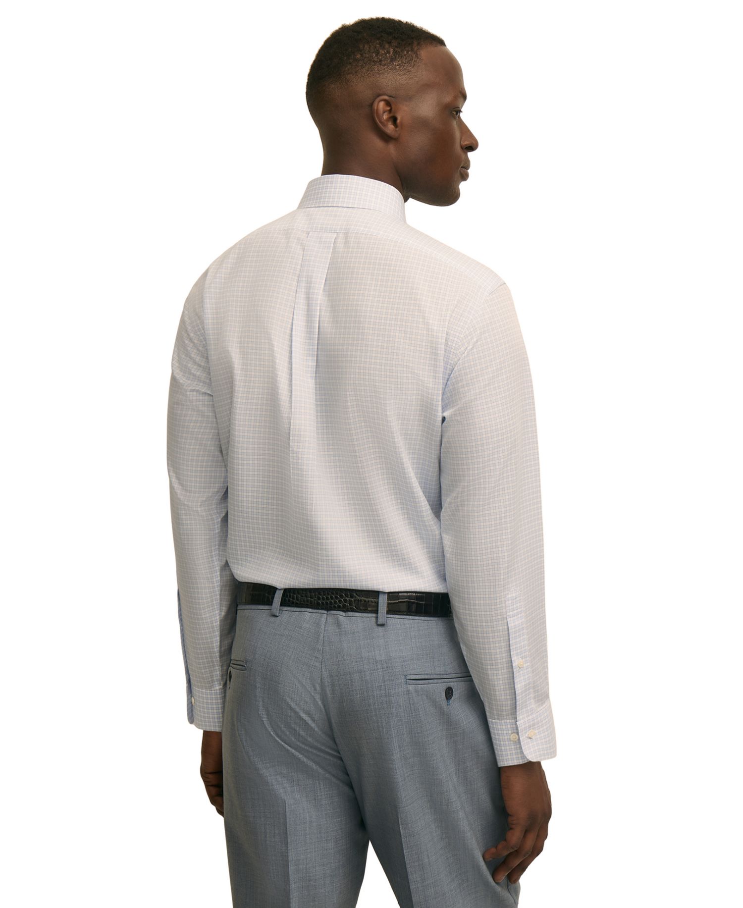 Men's Spread Collar Dress Shirt