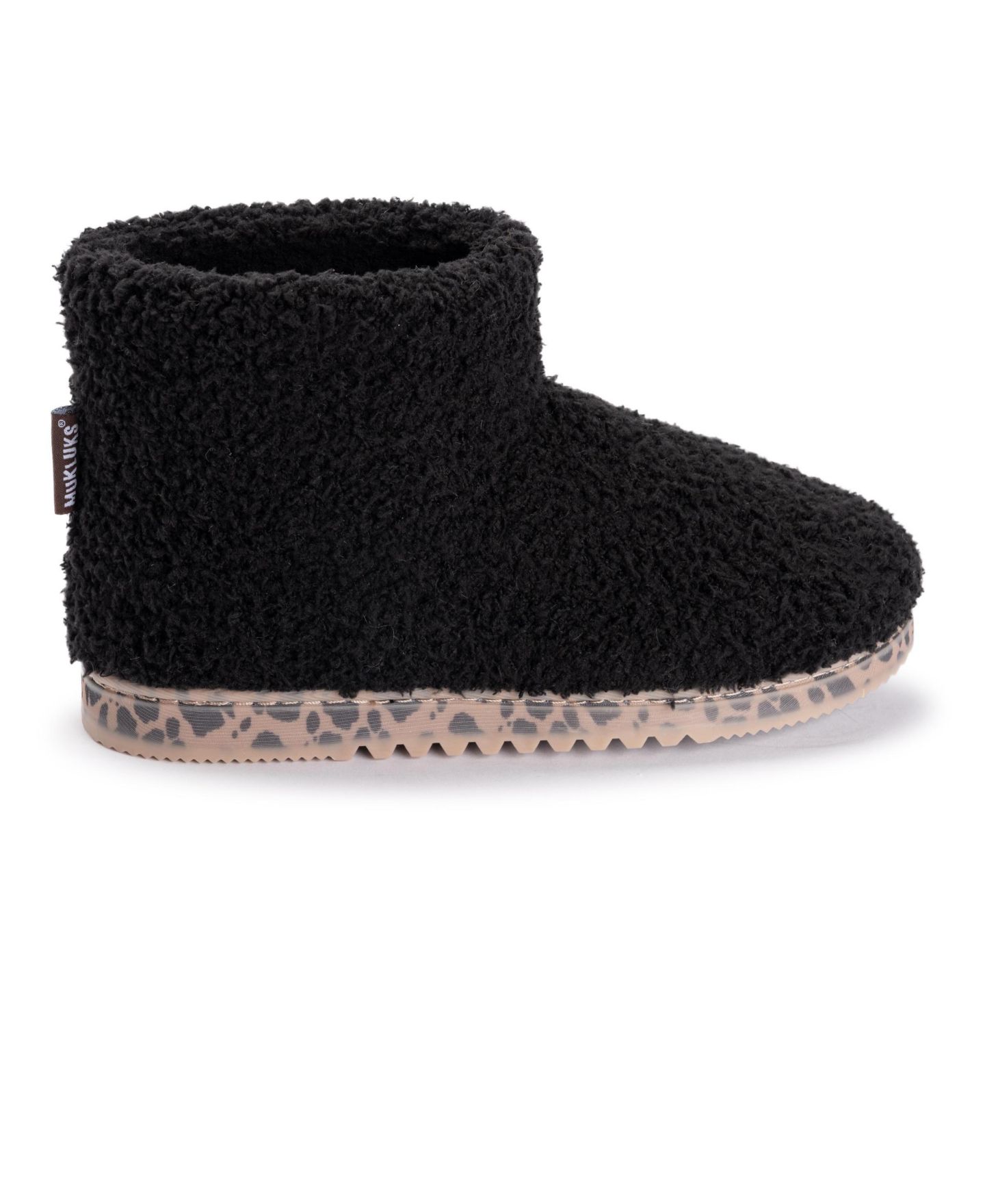 Женские тапочки MUK LUKS Fabiola Bootie Slippers, цвет: Чёрный — фото 7