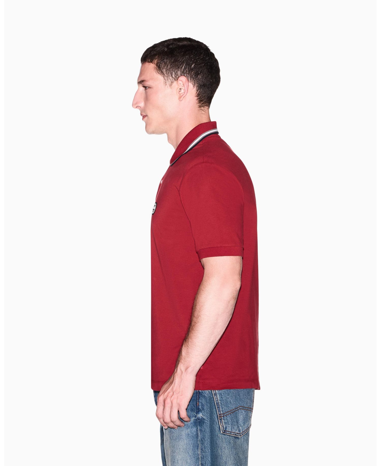 Men's Short Sleeves Pique Tipping Polo Shirt