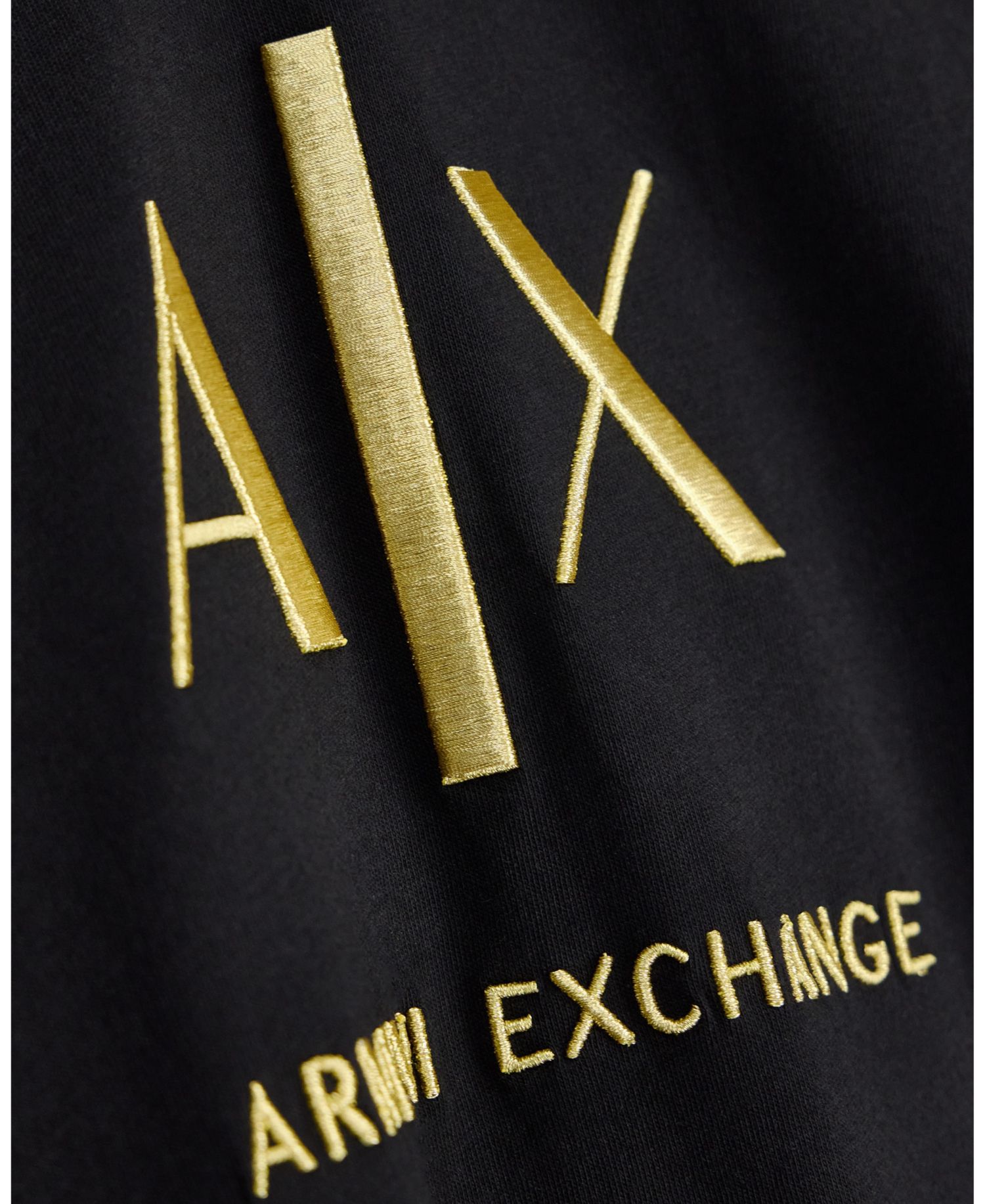 Men's Black And Gold Slim T-Shirt
