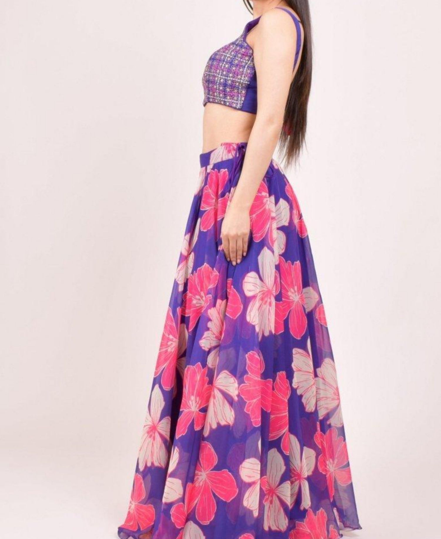 Women's Floral Embroidered Lehenga Choli