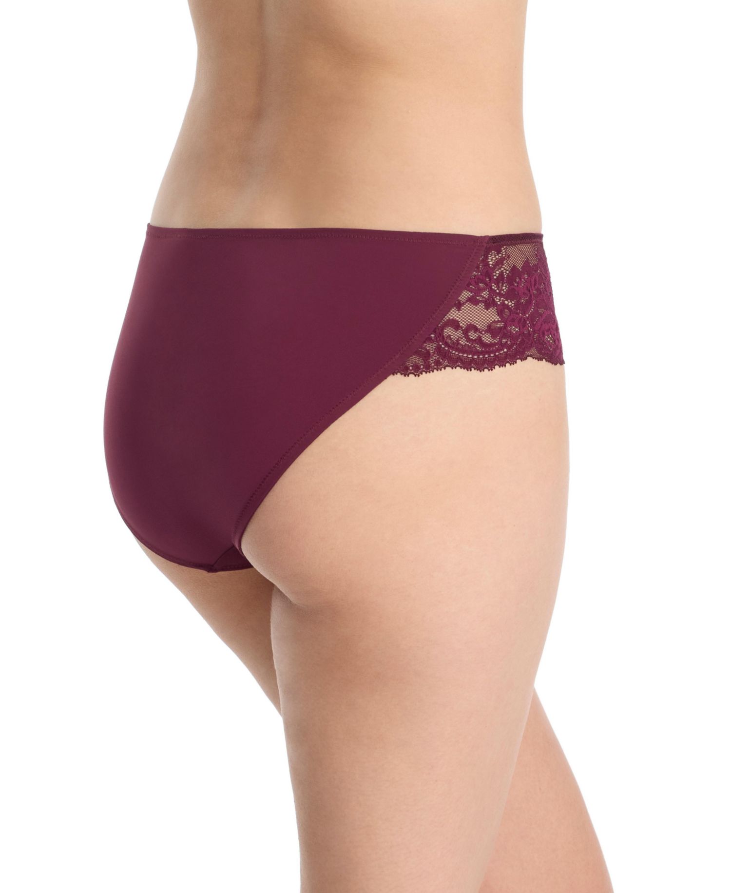 Floral-Print Low-Rise Captivate Lace Bikini Panty
