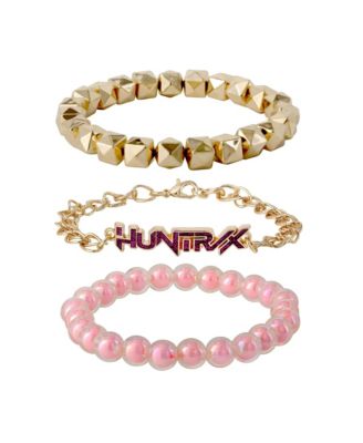 Bracelet Official License, Gold-Tone Huntrix Bracelets 3-Piece Set, K-Pop Gifts