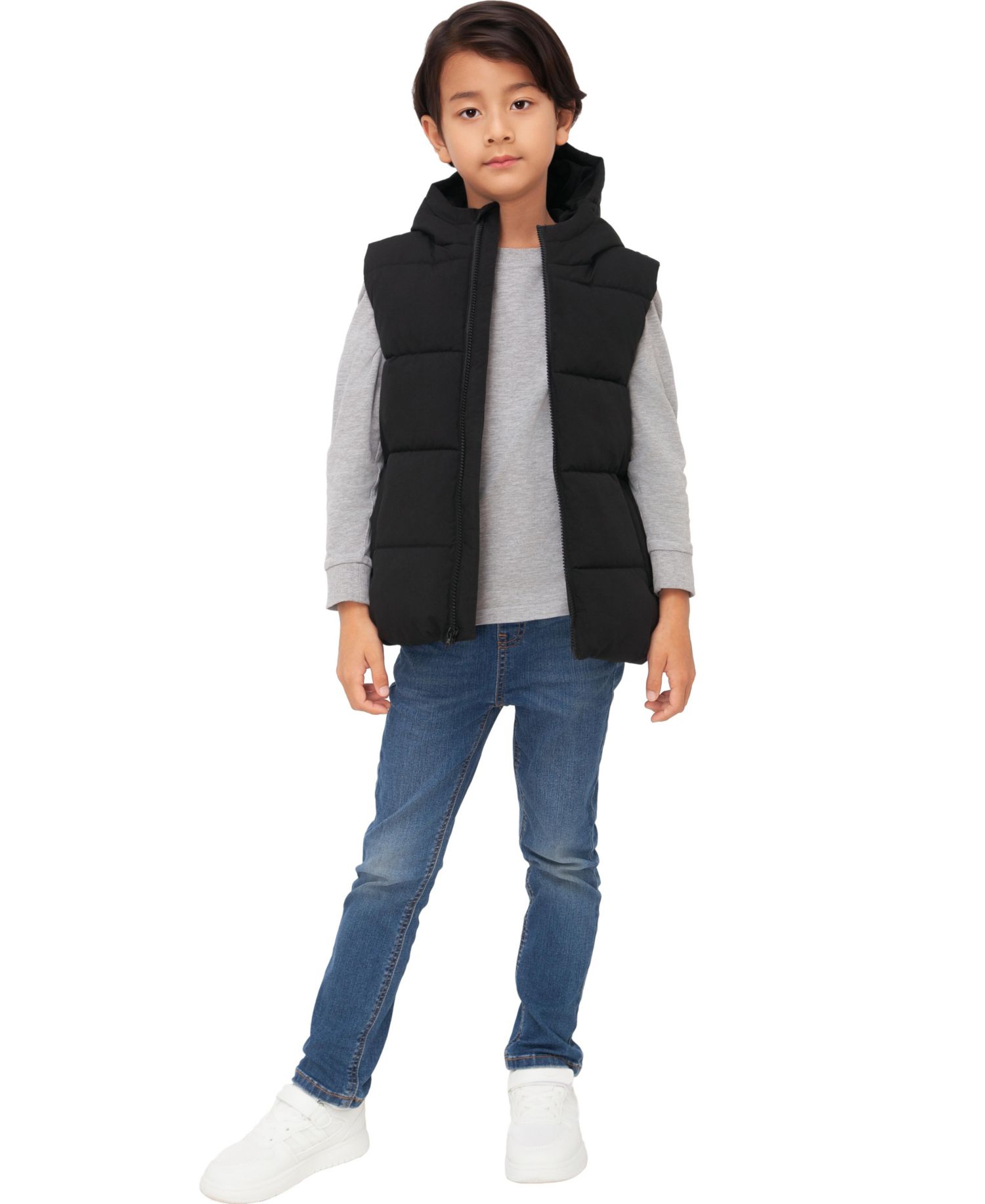 RokkaandRolla Boys' Everett Hooded Puffer Vest, Size 4-18