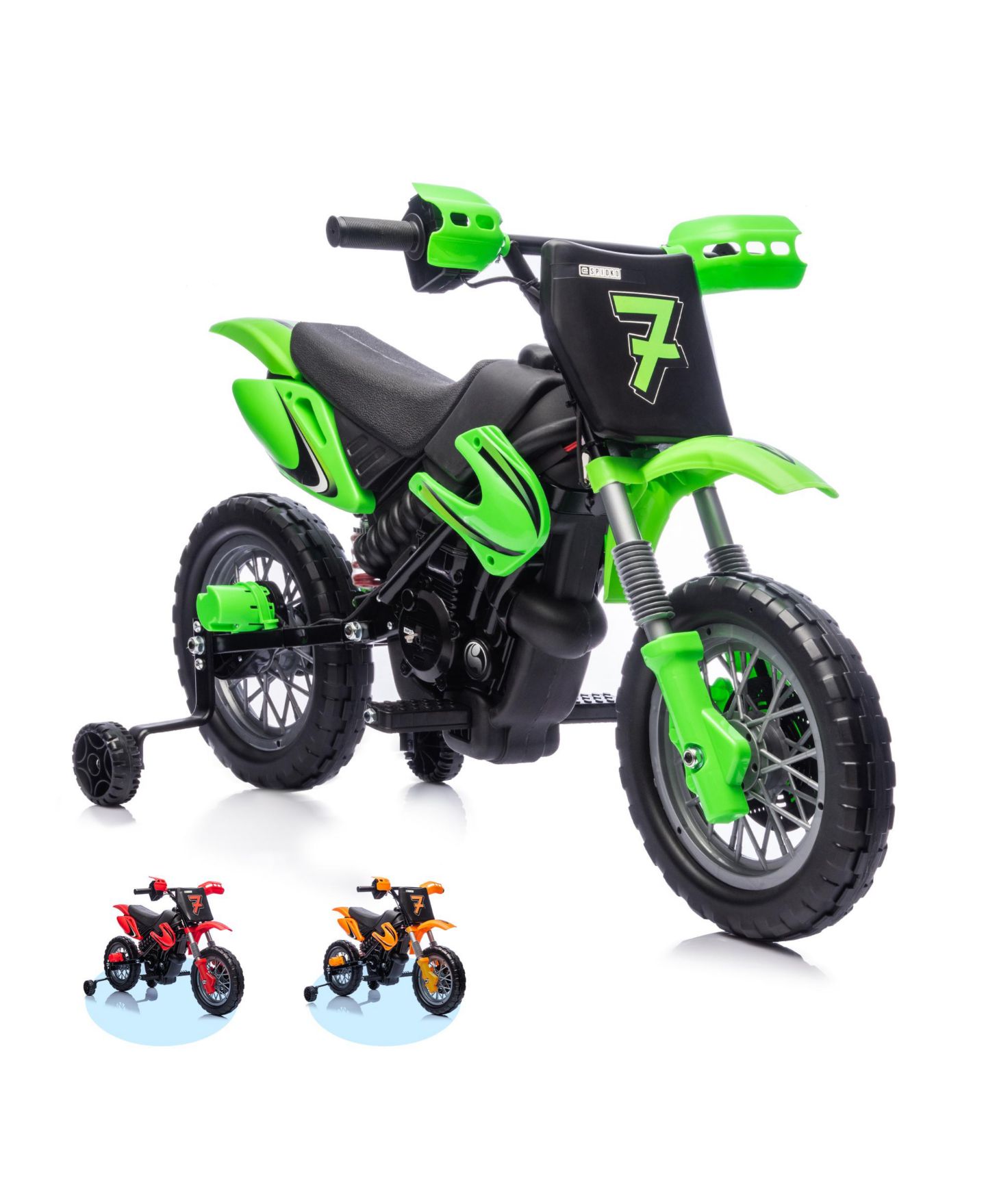 Детский электромотоцикл homfan 12V со страховочными колёсами, до 30 кг, от 3 до 6 лет — фото 7