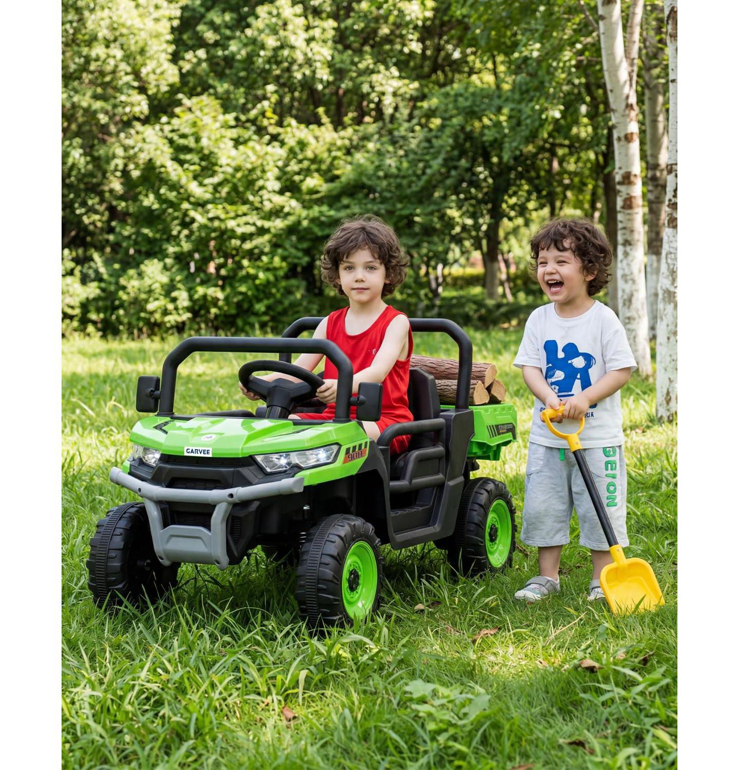 Детская игрушка homfan 12V Electric Ride-On Dump Truck with Parental Remote Control, Single-Seat, Ages 3+ — фото 8