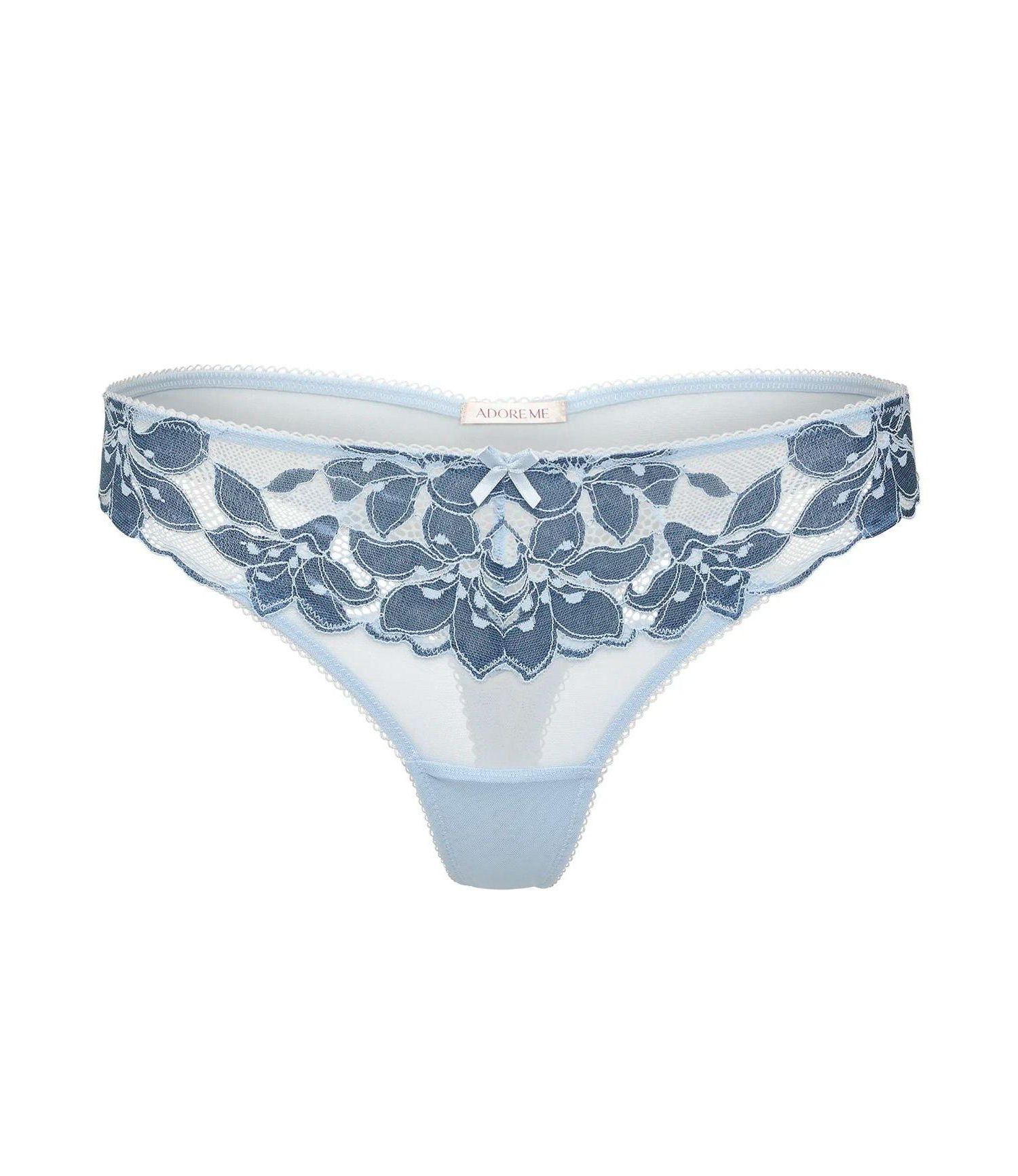 Floral Lace Mesh Mellody Thong