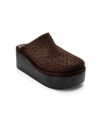 Forever and Always Shoes Women's Lune Leather Platform Sandal