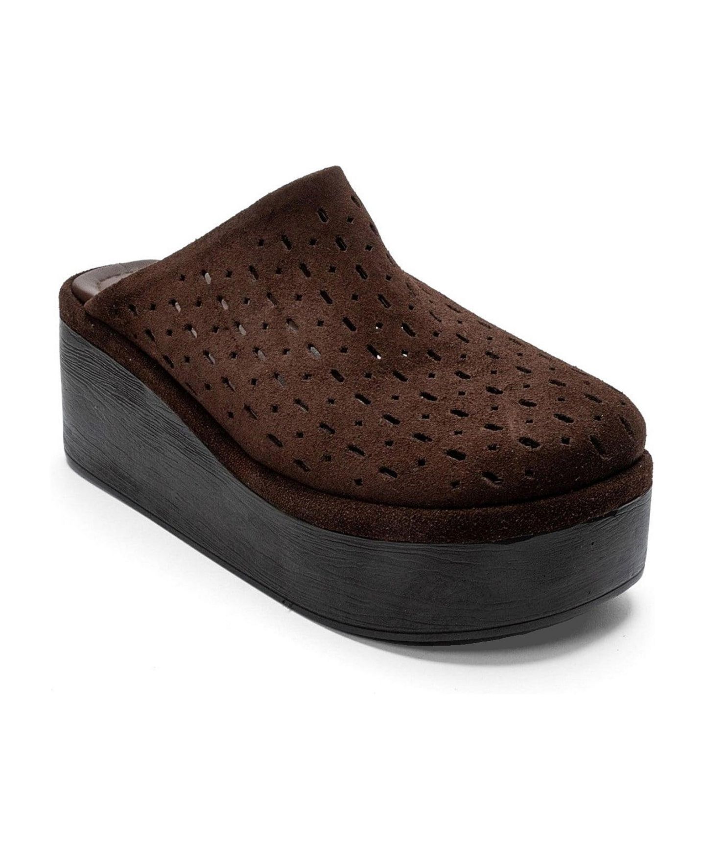 Женские сандалии Forever & Always Shoes Lune Leather Platform Sandal, цвет: Коричневый замшевый — фото 1