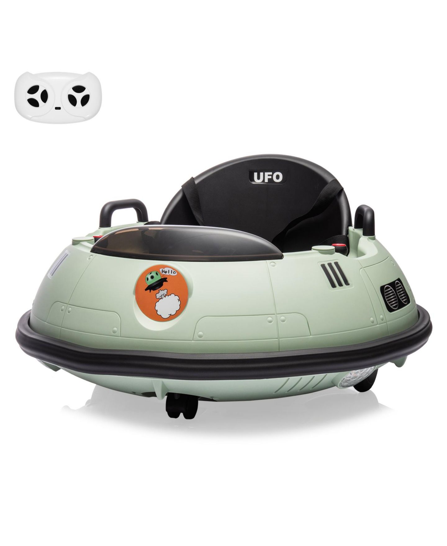 Детская игрушка homfan 12V Metal Bumper Car with 360-Degree Spinning, Remote Control, Battery Powered, 3–6 лет — фото 8