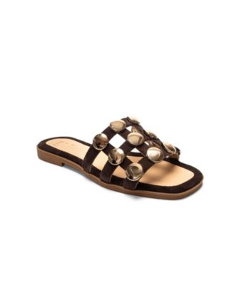 Forever and Always Shoes Women's Bareon Leather Slippers