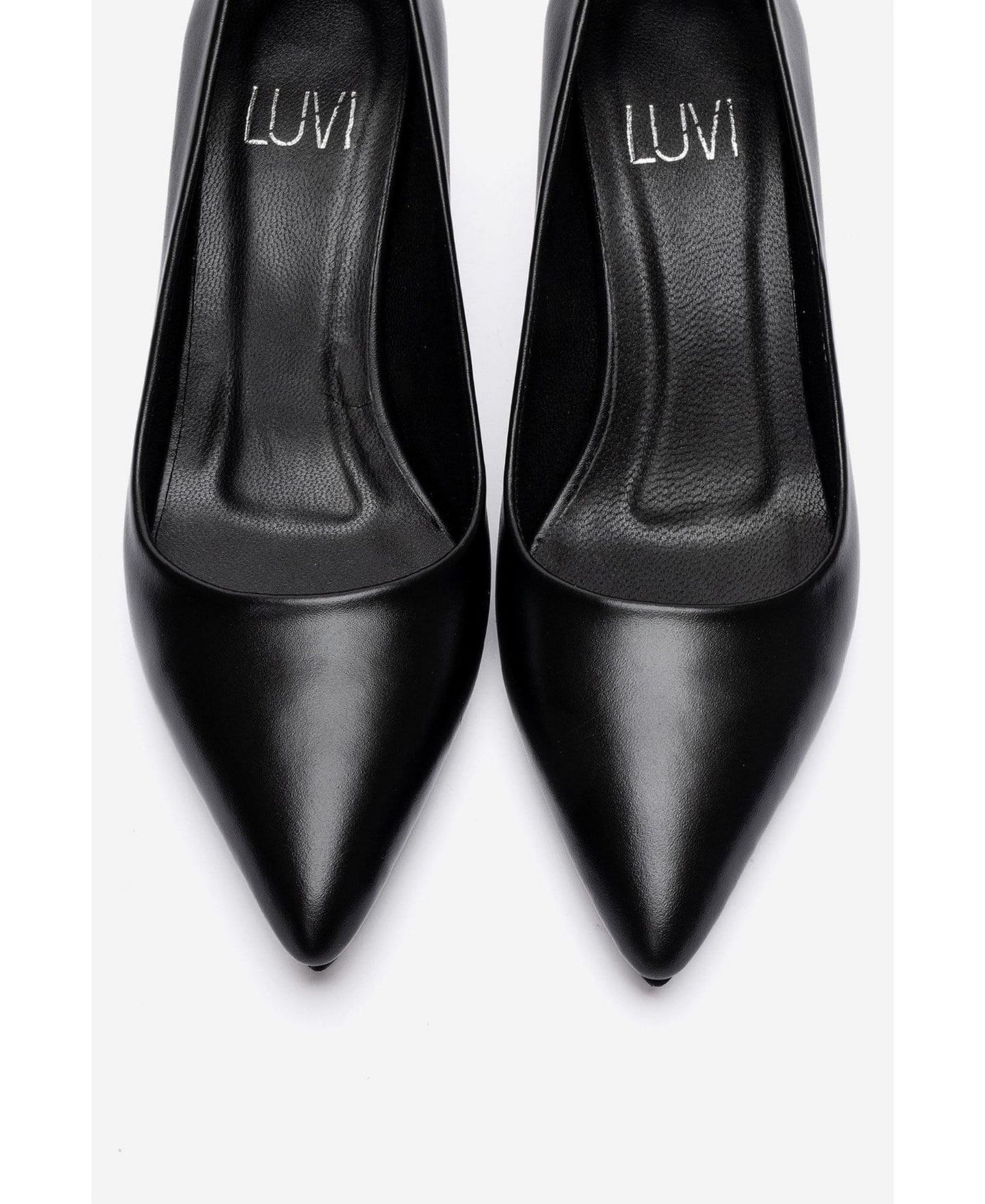 Женские туфли Forever & Always Shoes Jalen Leather Stiletto, цвет: Чёрный — фото 5